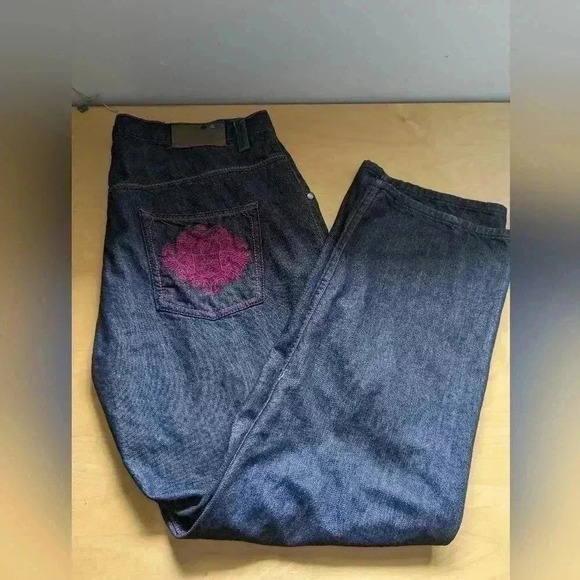 LIVE MECHANICS men jeans pants size 40 100% cotton Loose fit, Wide leg - Picture 8 of 11